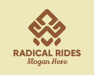 Brown Tribal Pattern logo design