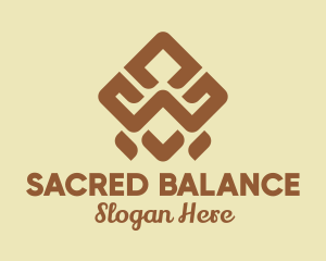 Brown Tribal Pattern logo design