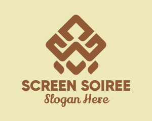 Brown Tribal Pattern logo design