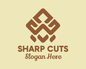 Brown Tribal Pattern logo design