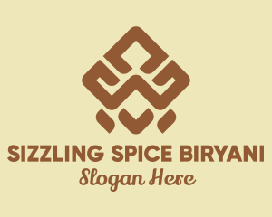 Brown Tribal Pattern logo design