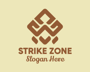 Brown Tribal Pattern logo design