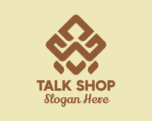 Brown Tribal Pattern logo design