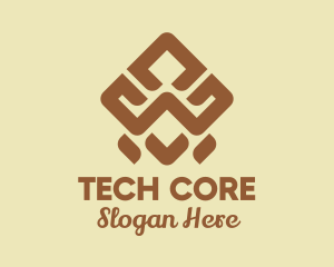 Brown Tribal Pattern logo design