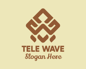 Brown Tribal Pattern logo design