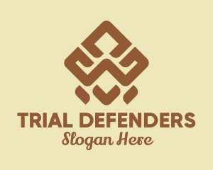 Brown Tribal Pattern logo design