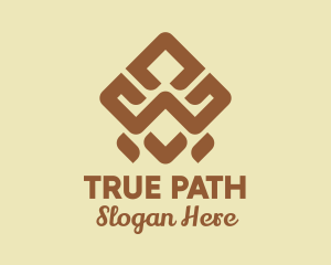 Brown Tribal Pattern logo design