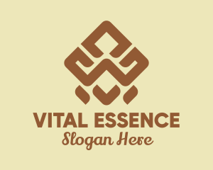 Brown Tribal Pattern logo design