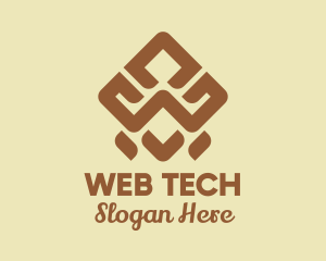 Brown Tribal Pattern logo design