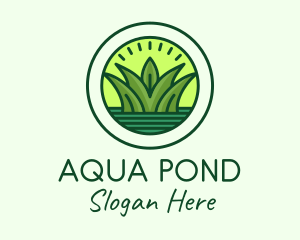 Natural Pond Grass logo design
