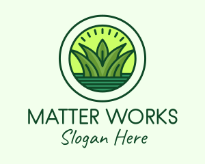 Natural Pond Grass logo design