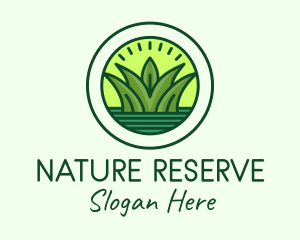 Natural Pond Grass logo design