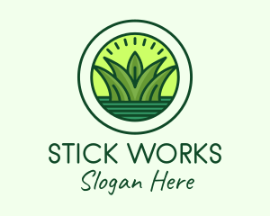 Natural Pond Grass logo design