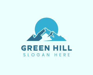 Snow Mountain Landform logo design