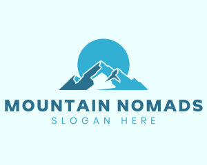 Snow Mountain Landform logo design