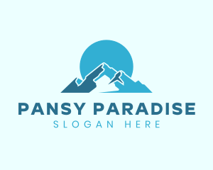 Snow Mountain Landform logo design