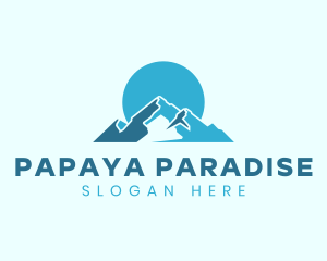 Snow Mountain Landform logo design