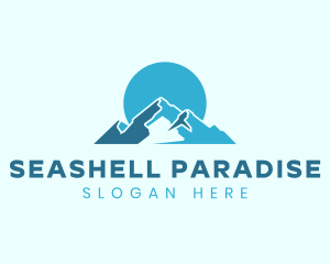 Snow Mountain Landform logo design