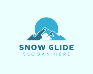 Snow Mountain Landform logo design