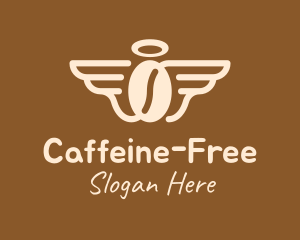 Angel Wings Coffee Bean logo design