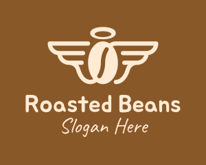 Angel Wings Coffee Bean logo design