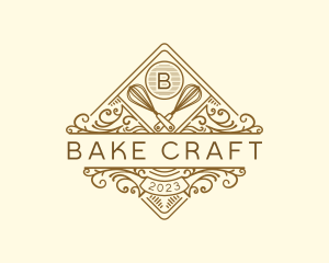 Culinary Whisk Baker  logo design