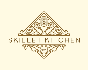 Culinary Whisk Baker  logo design