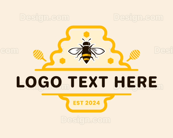Bee Hive Honey Logo