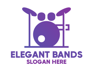 Music Band Drums logo design