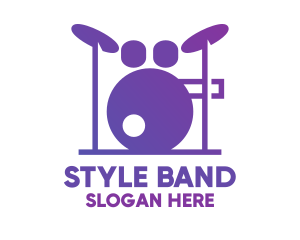 Music Band Drums logo design