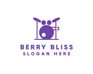 Music Band Drums logo design