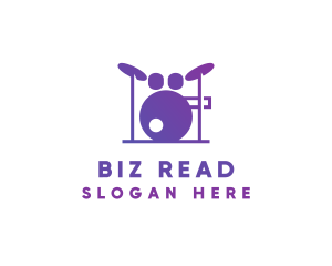 Music Band Drums logo design