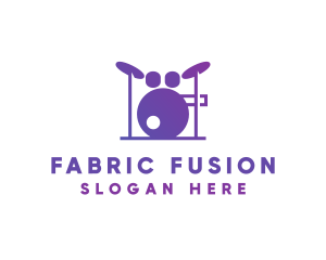 Music Band Drums logo design