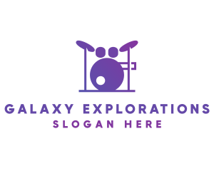 Music Band Drums logo design