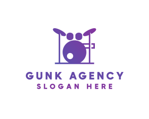 Music Band Drums logo design