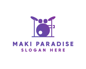 Music Band Drums logo design