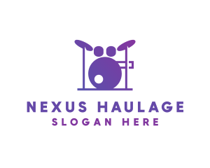 Music Band Drums logo design