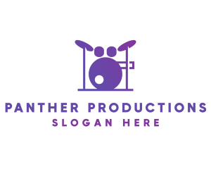 Music Band Drums logo design