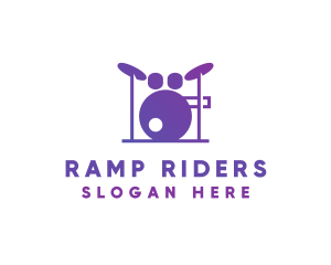 Music Band Drums logo design