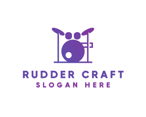 Music Band Drums logo design