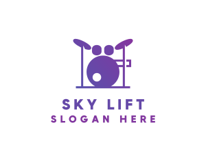 Music Band Drums logo design