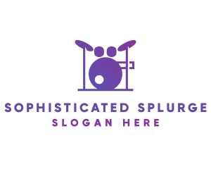 Music Band Drums logo design