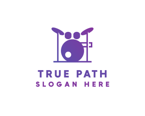 Music Band Drums logo design