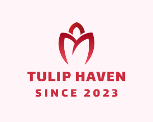 Floral Tulip Spa logo design