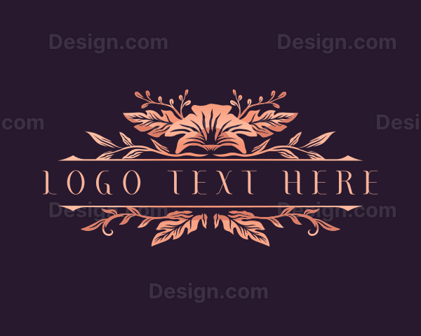 Floral Bouquet Decorative Logo