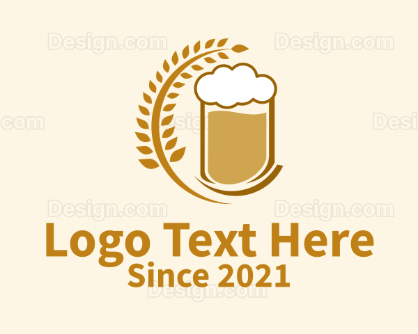 Wheat Craft Beer Logo