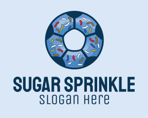 Sprinkles Donut Dessert  logo design