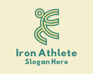 Human Body Athlete  logo design