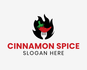 Fire Chili Pepper logo design