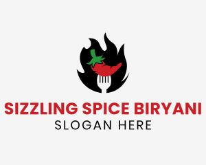 Fire Chili Pepper logo design